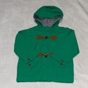 Mayoral Green Hooded Jacket with Toggle Closures